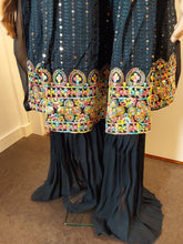 Load image into Gallery viewer, Party Wear Kurta Sharara Set with Dupatta