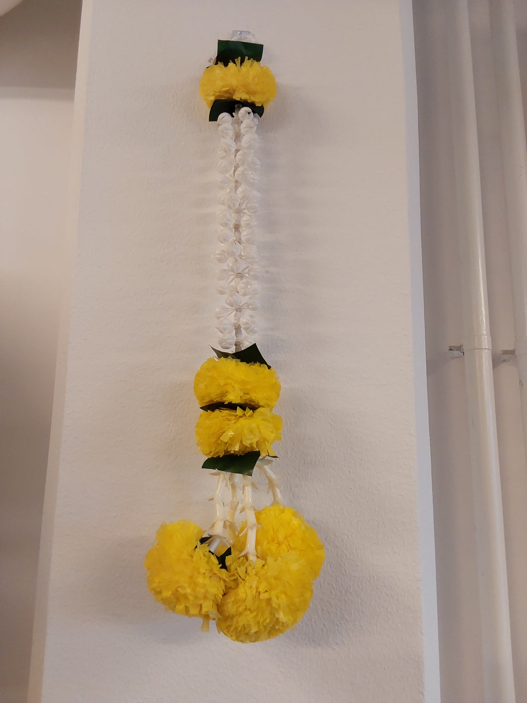 Jasmine and marigold garland