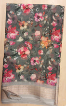 Load image into Gallery viewer, Floral design Georgette saree
