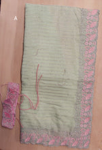 Load image into Gallery viewer, Georgette Embroidered silk Saree
