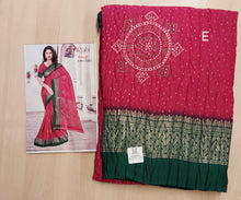 Load image into Gallery viewer, Crushed Fancy Silk Saree
