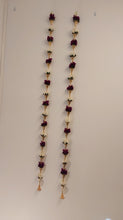 Load image into Gallery viewer, Artificial cloth garlands Red and white color- 2strings(pair)
