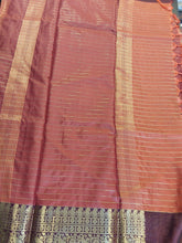Load image into Gallery viewer, Rust orange banarasi saree
