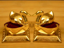 Load image into Gallery viewer, Double Duck Shape Haldi Kumkum Box
