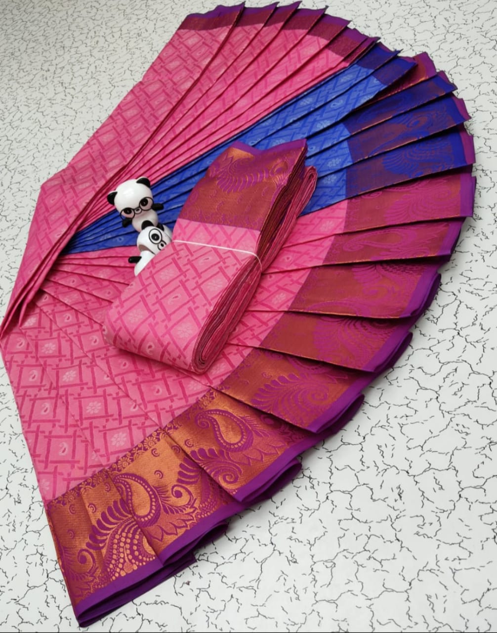 3D EMBOSSED ART SILK SAREES