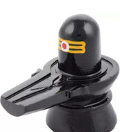 Shivling Idol and Figure in Black Color for Home Temple (Small)