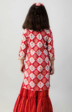 Load image into Gallery viewer, Kurta Sharara Kids Cotton Embroidered Set  Kurta Sets
