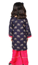 Load image into Gallery viewer, Kids girls kurta with sharara set Rayon kurti &amp; sharara for party wear festive &amp; traditional wear dress for baby girl
