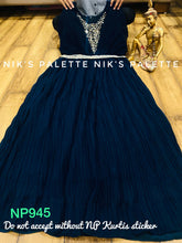 Load image into Gallery viewer, Premium Georgette pleated gown
