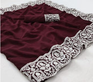 Georgette With All Over Broder Work