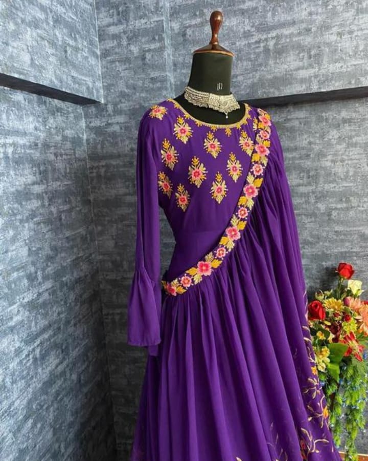 Gown With Dupatta