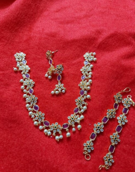 Ruby Jewellery Set